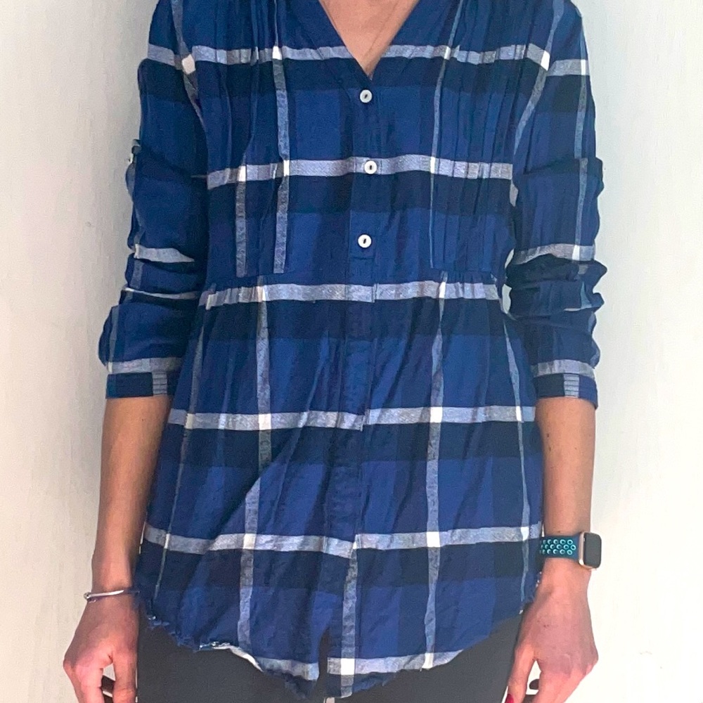 Blue Flannel Tunic